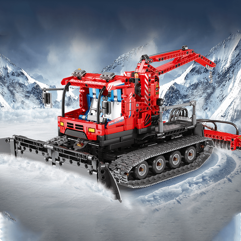 Alpine Snow Groomer - Building Set | Power Brickz