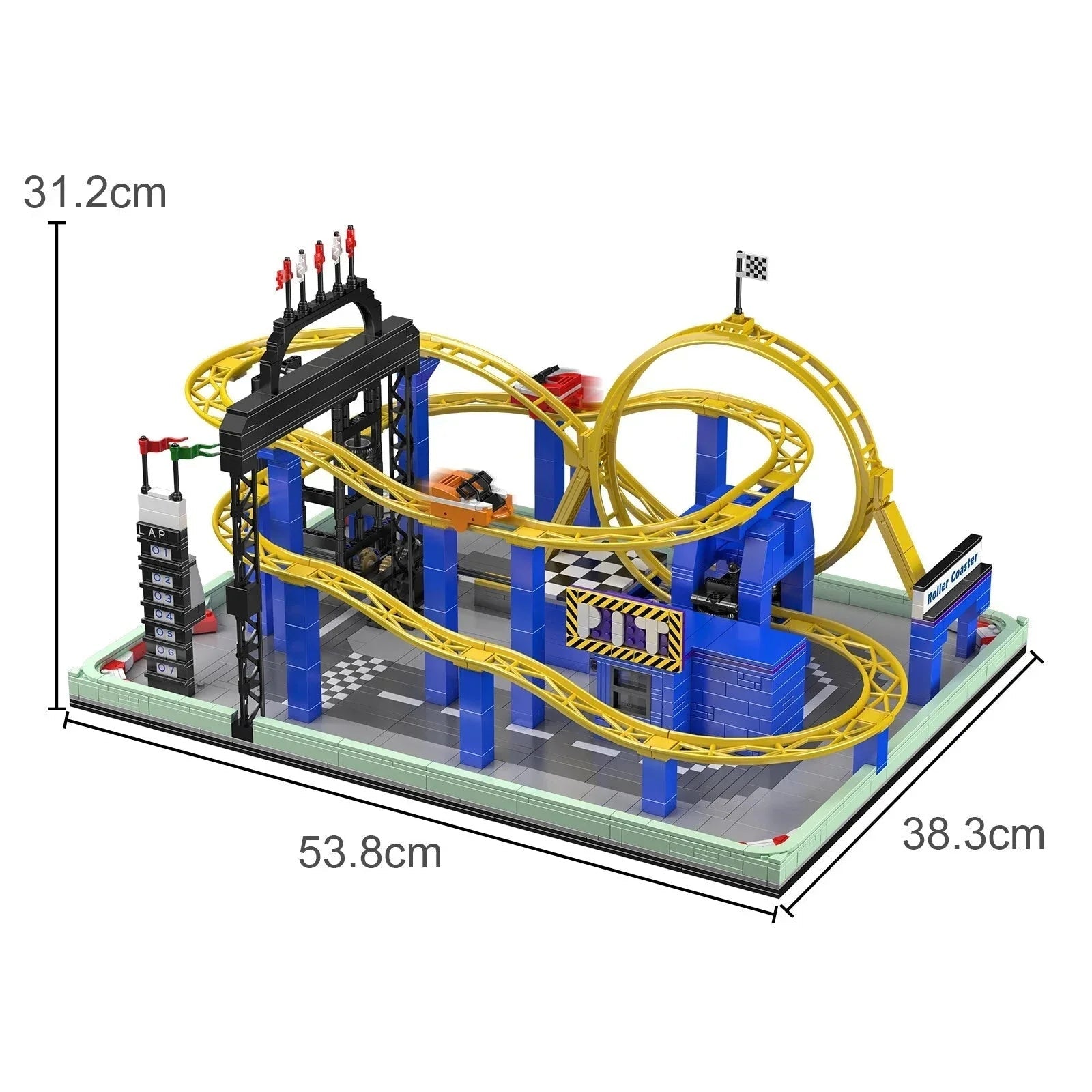 Spinning Roller Coaster Park | 1706pcs - Power Brickz