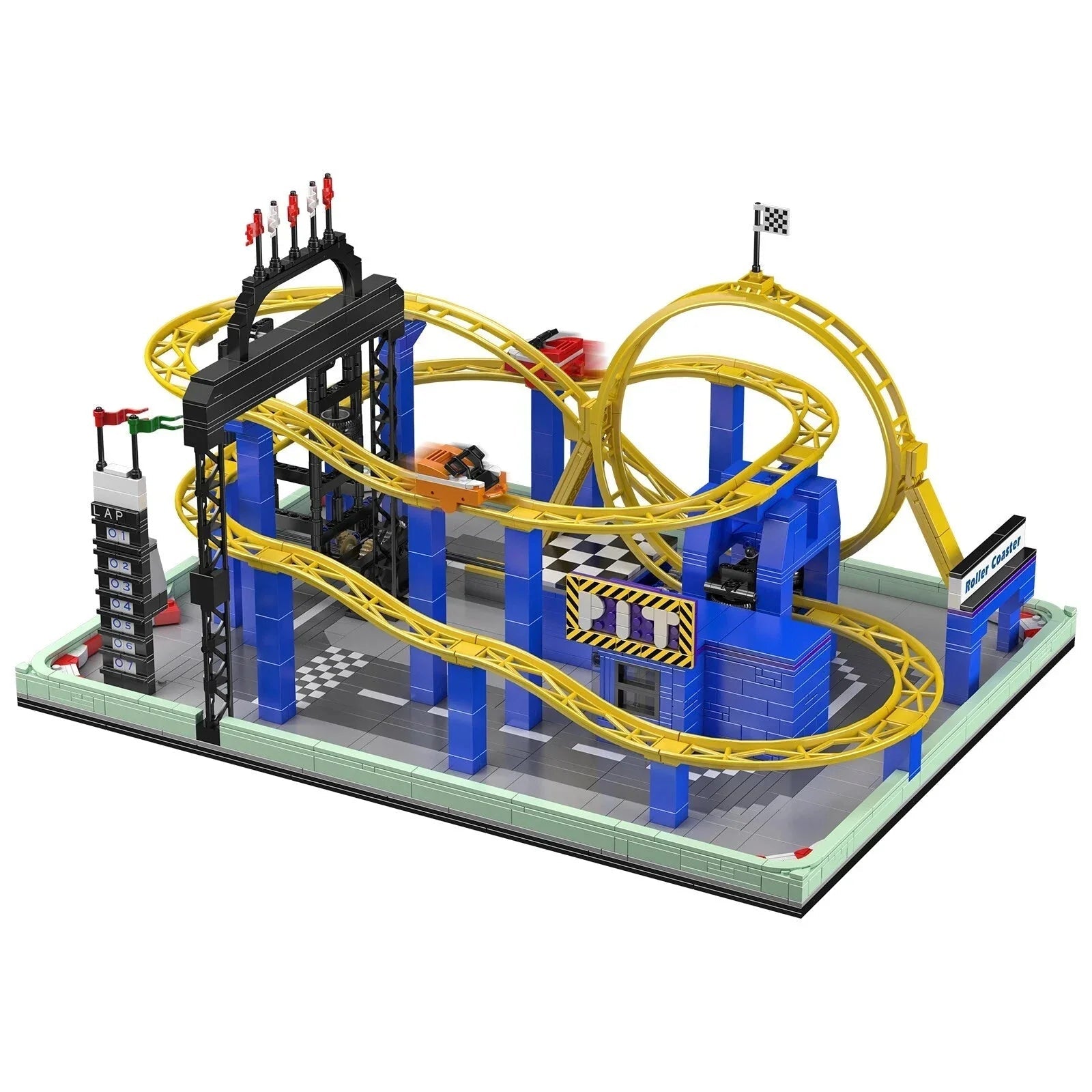 Spinning Roller Coaster Park | 1706pcs - Power Brickz
