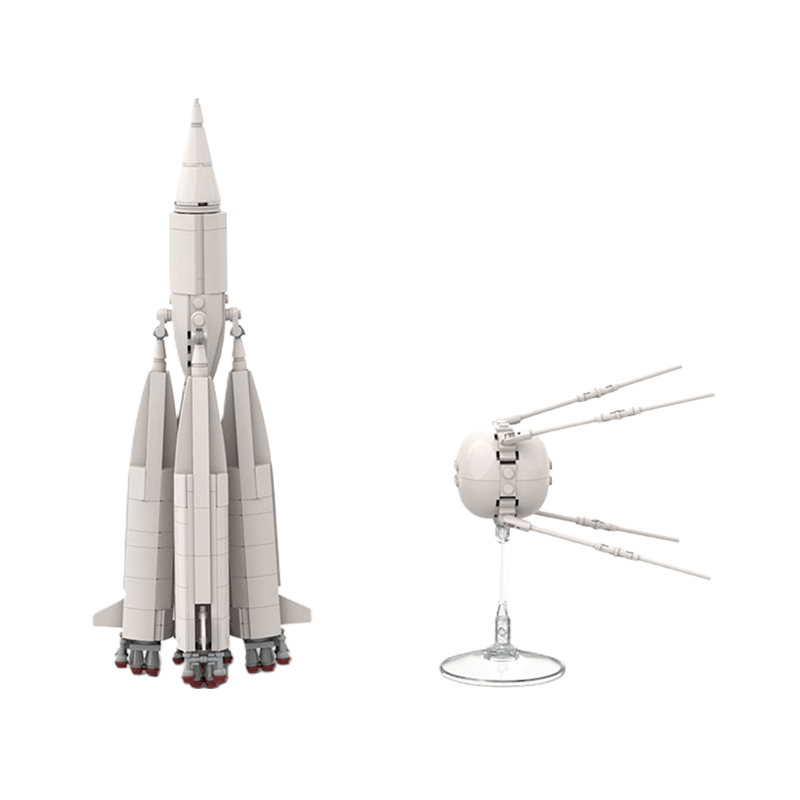 Sputnik 1 & R-7 rocket 8K71PS M1-1PS - Building Set | Power Brickz