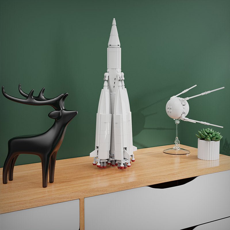 Sputnik 1 & R-7 rocket 8K71PS M1-1PS - Building Set | Power Brickz