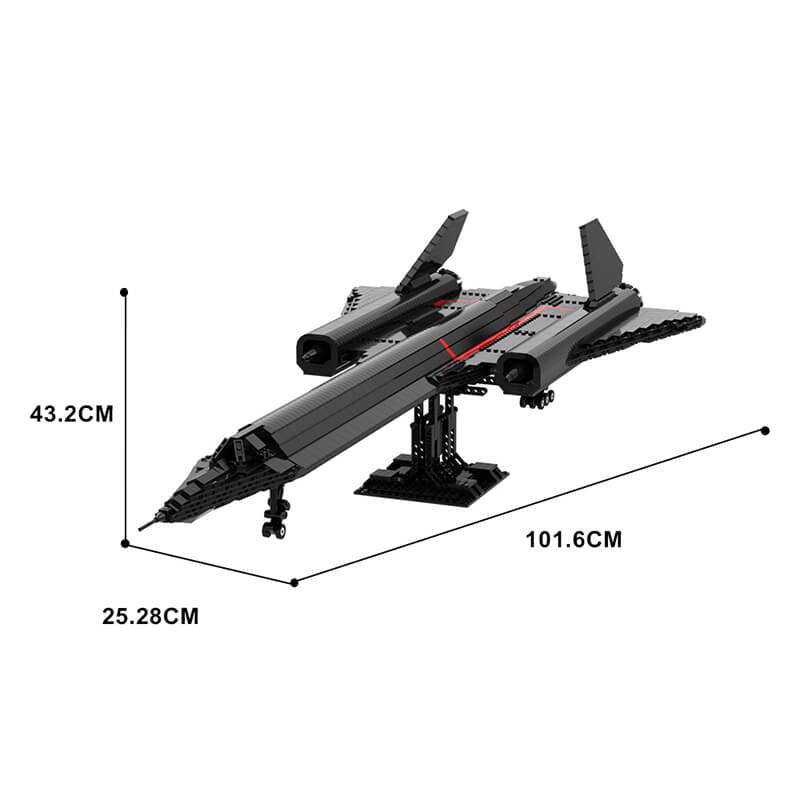 Sr-71 Blackbird - Building Set | Power Brickz