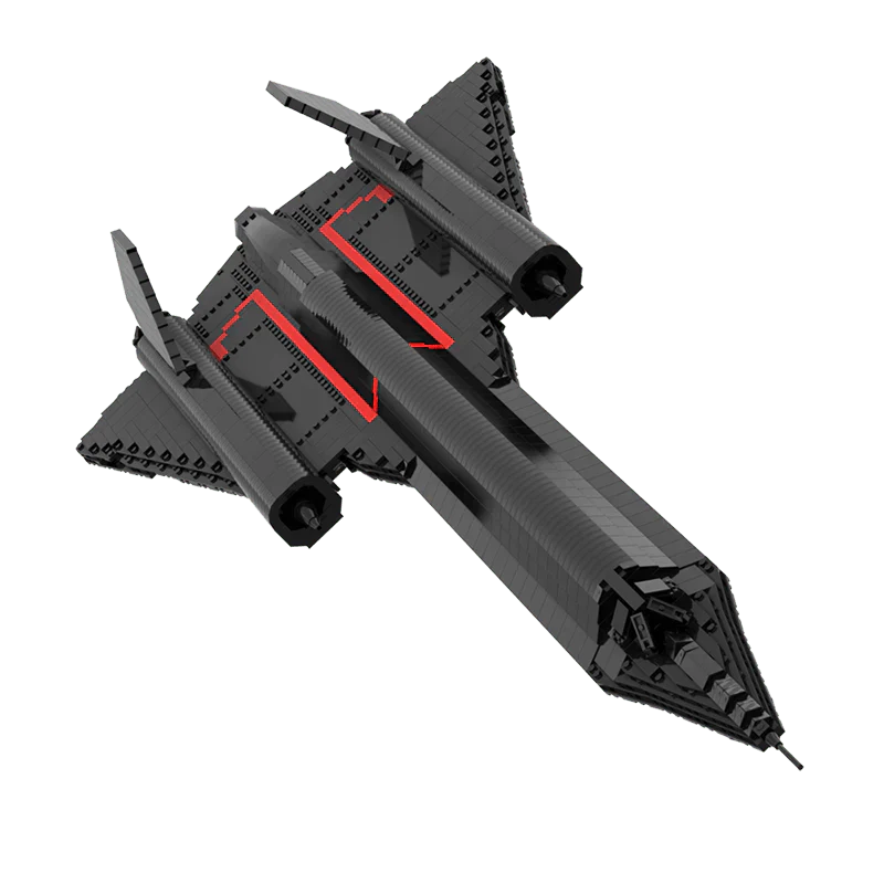 Sr-71 Blackbird - Building Set | Power Brickz