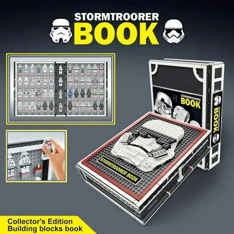 Star Wars Stormtrooper Book Bricks Toy - Building Set | Power Brickz