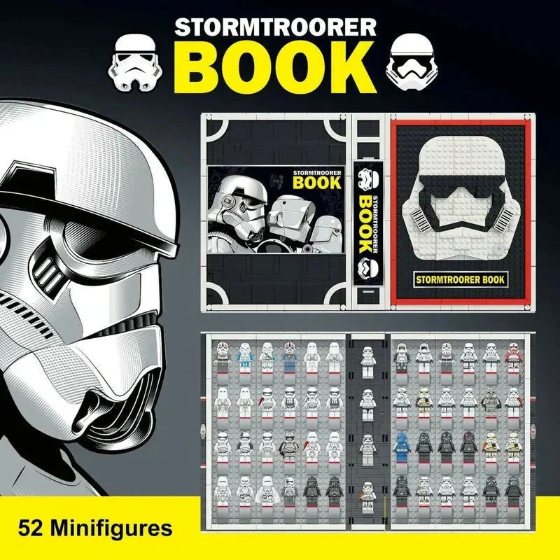 Star Wars Stormtrooper Book Bricks Toy - Building Set | Power Brickz
