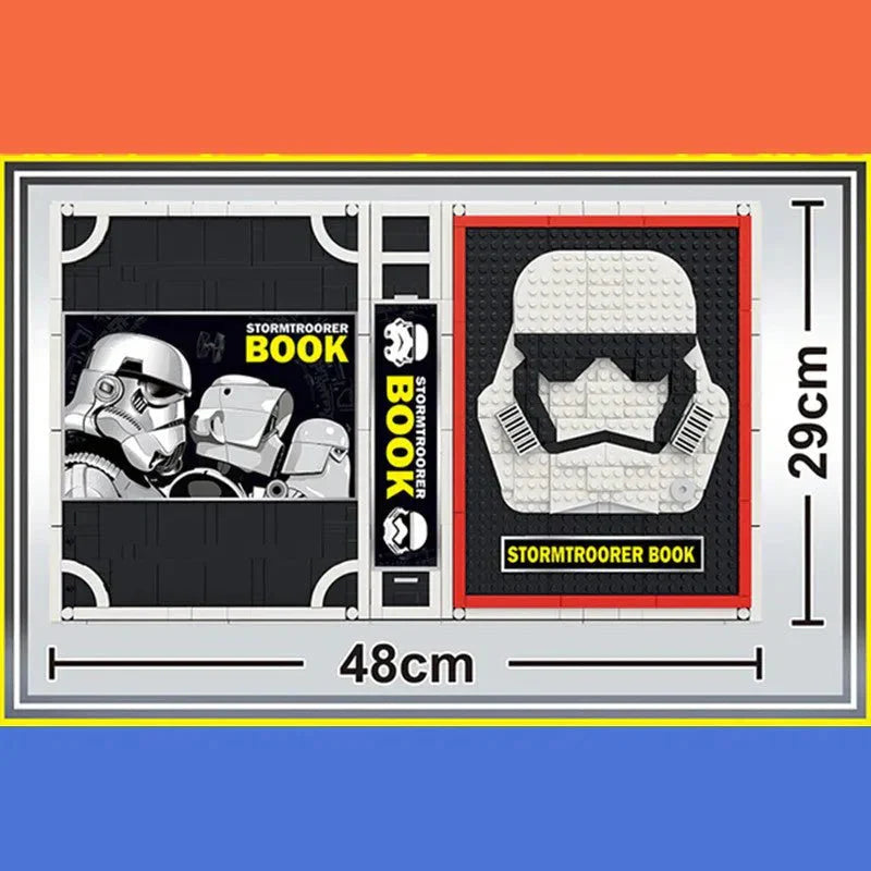 Star Wars Stormtrooper Book Bricks Toy - Building Set | Power Brickz