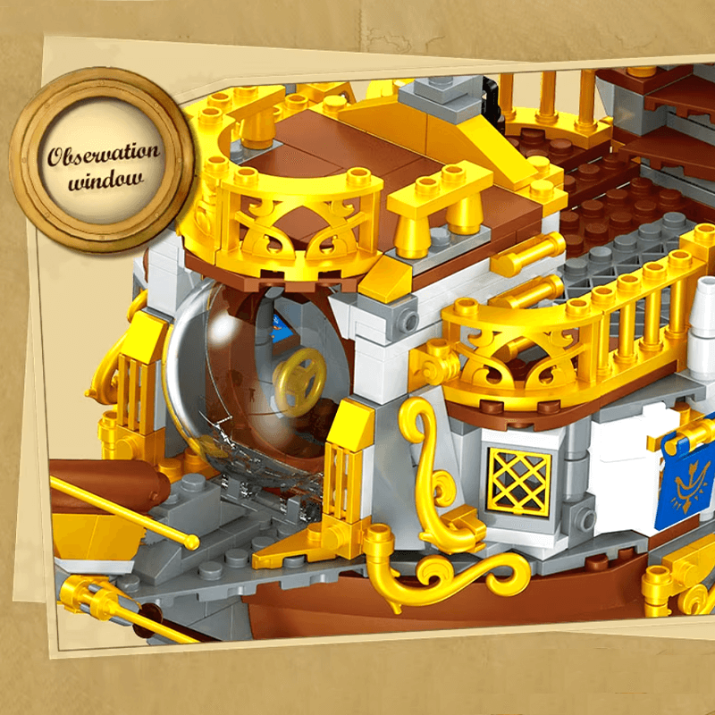 SteamPunk Airship - Building Set | Power Brickz