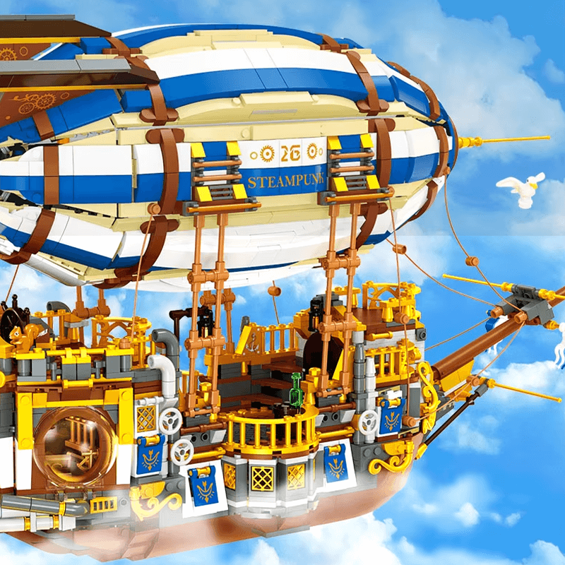 SteamPunk Airship - Building Set | Power Brickz