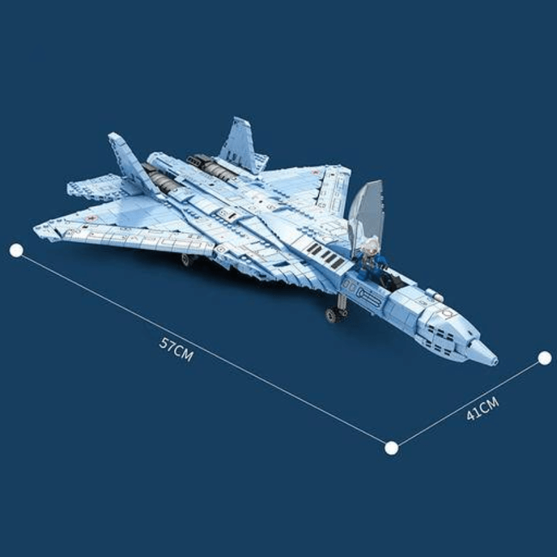 SU-57 Heavy Fighter - Building Set | Power Brickz