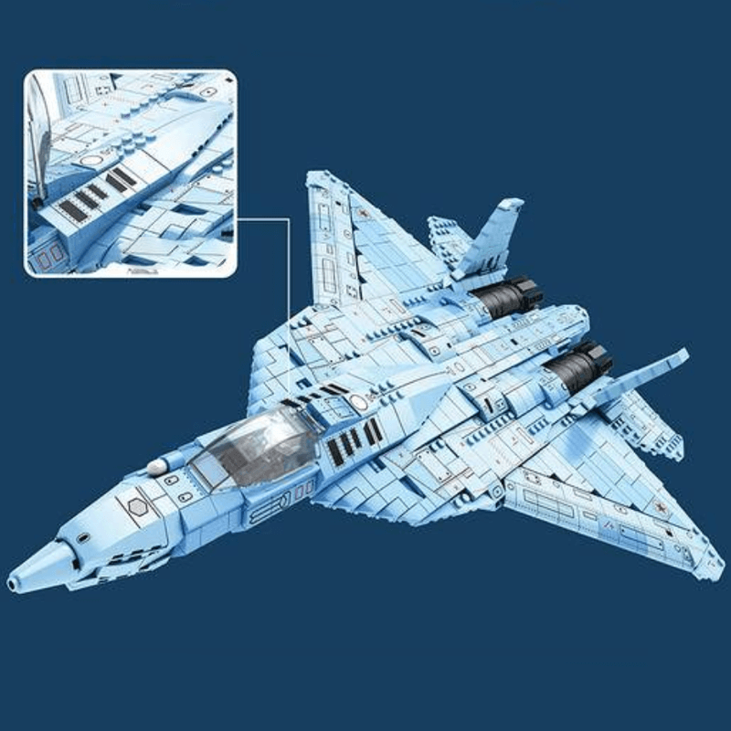 SU-57 Heavy Fighter - Building Set | Power Brickz