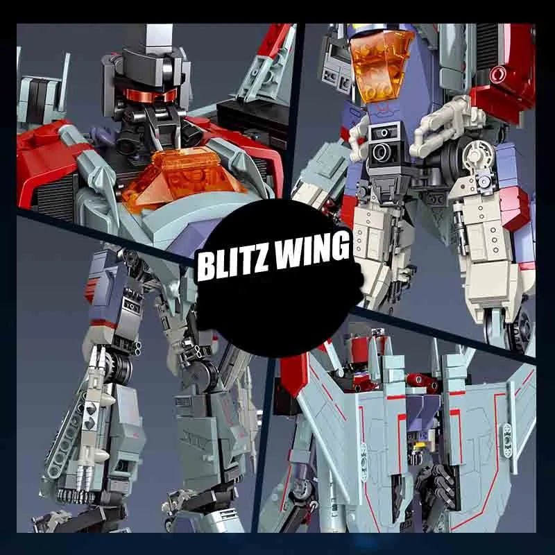 Super Hero Blitz Wing Mecha Robot Warrior Bricks Toy - Power Brickz