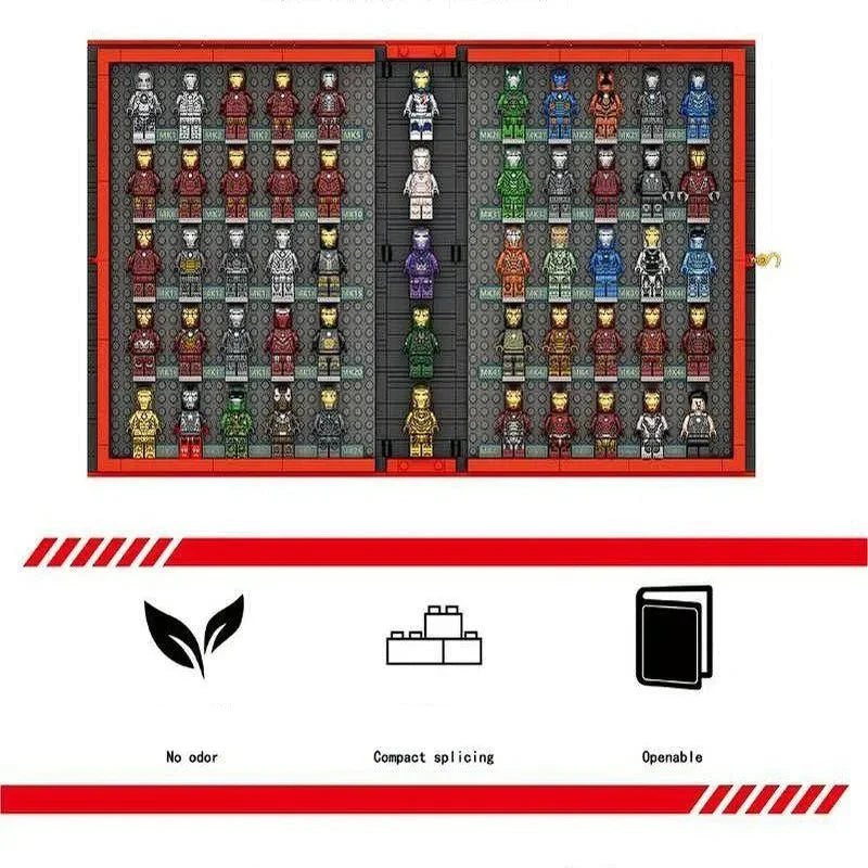 Super Hero Movie Marvel Iron Book - Building Set | Power Brickz
