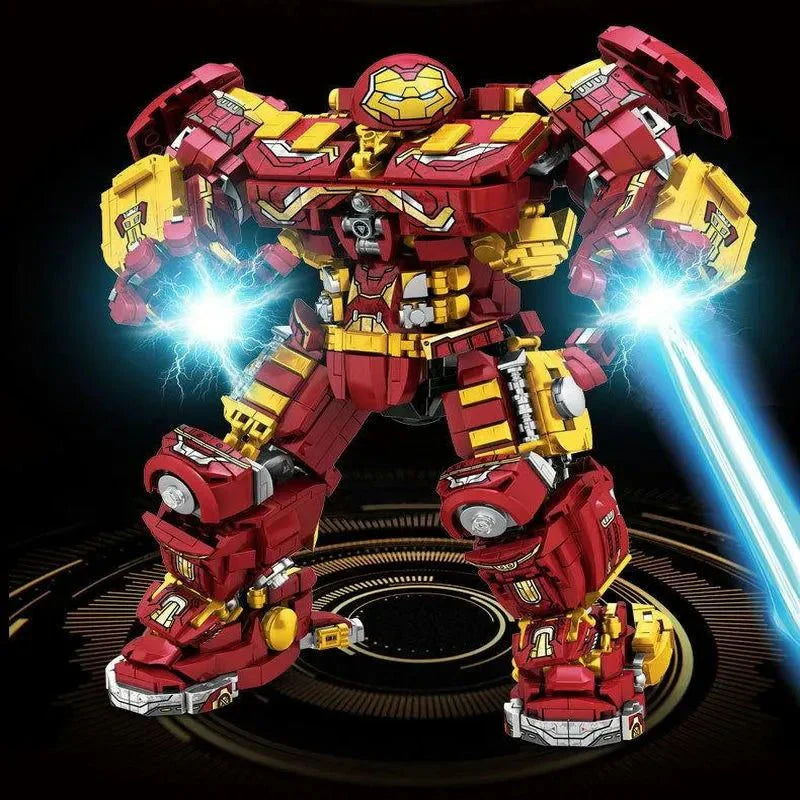 Super Heroes Marvel Iron Hero Warrior Robot Bricks Toy - Building Set | Power Brickz