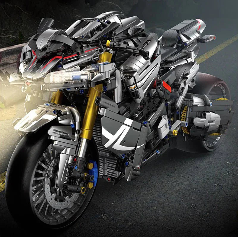 Hyper Naked Street Bike - Building Set | Power Brickz