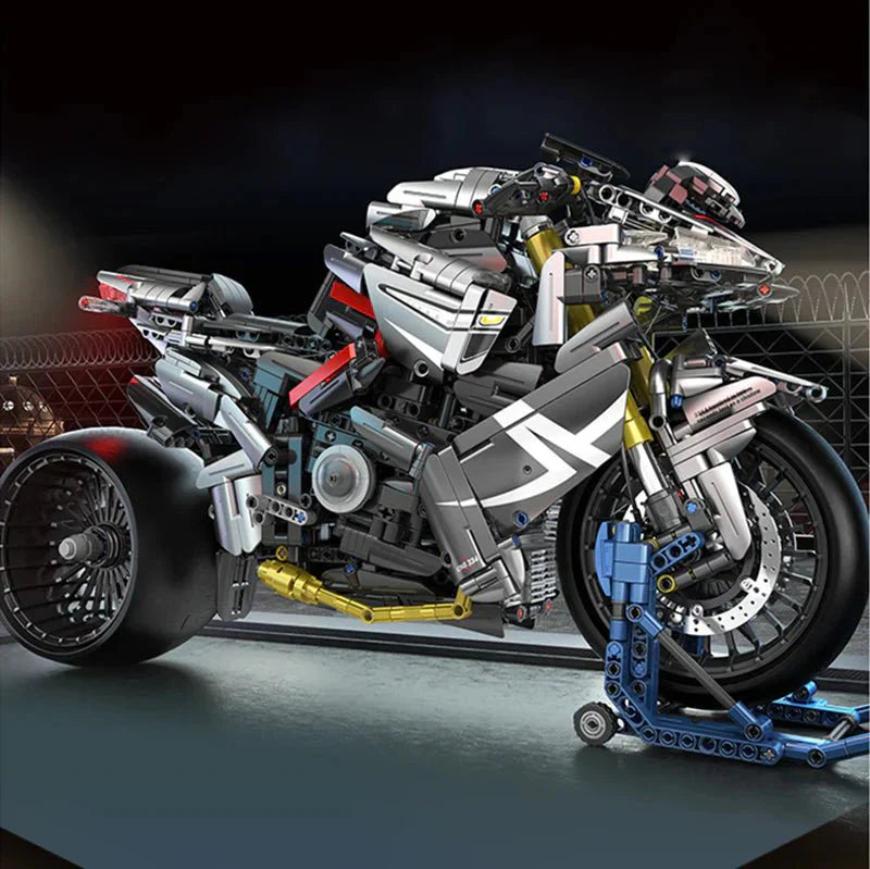 Hyper Naked Street Bike - Building Set | Power Brickz