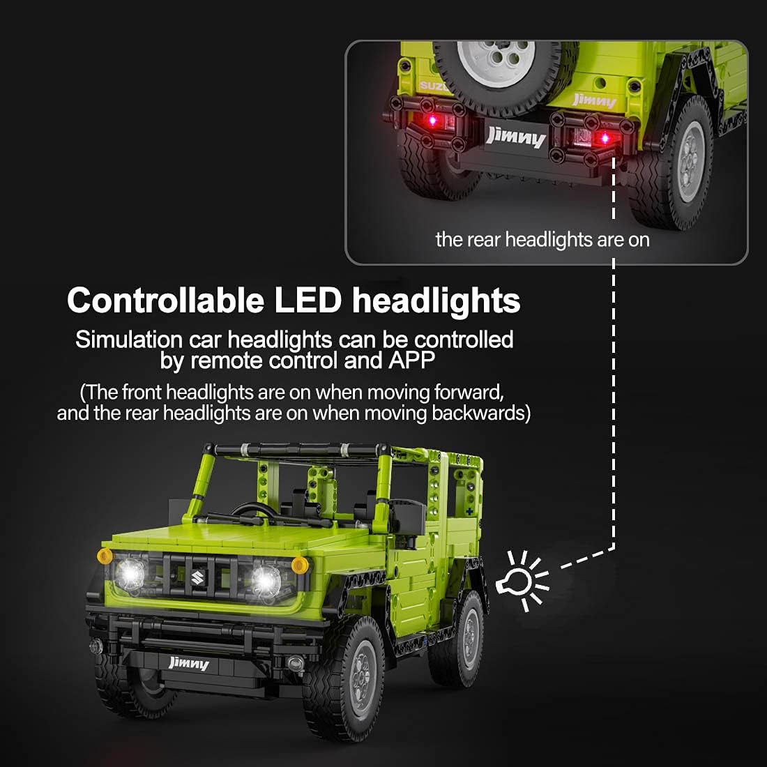 RC Japan Compact 4x4 SUV - Building Blocks Set | Power Brickz