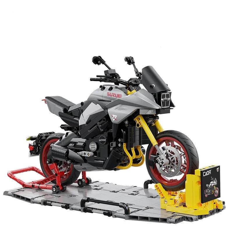 1000cc Retro Sport Bike - Building Set | Power Brickz