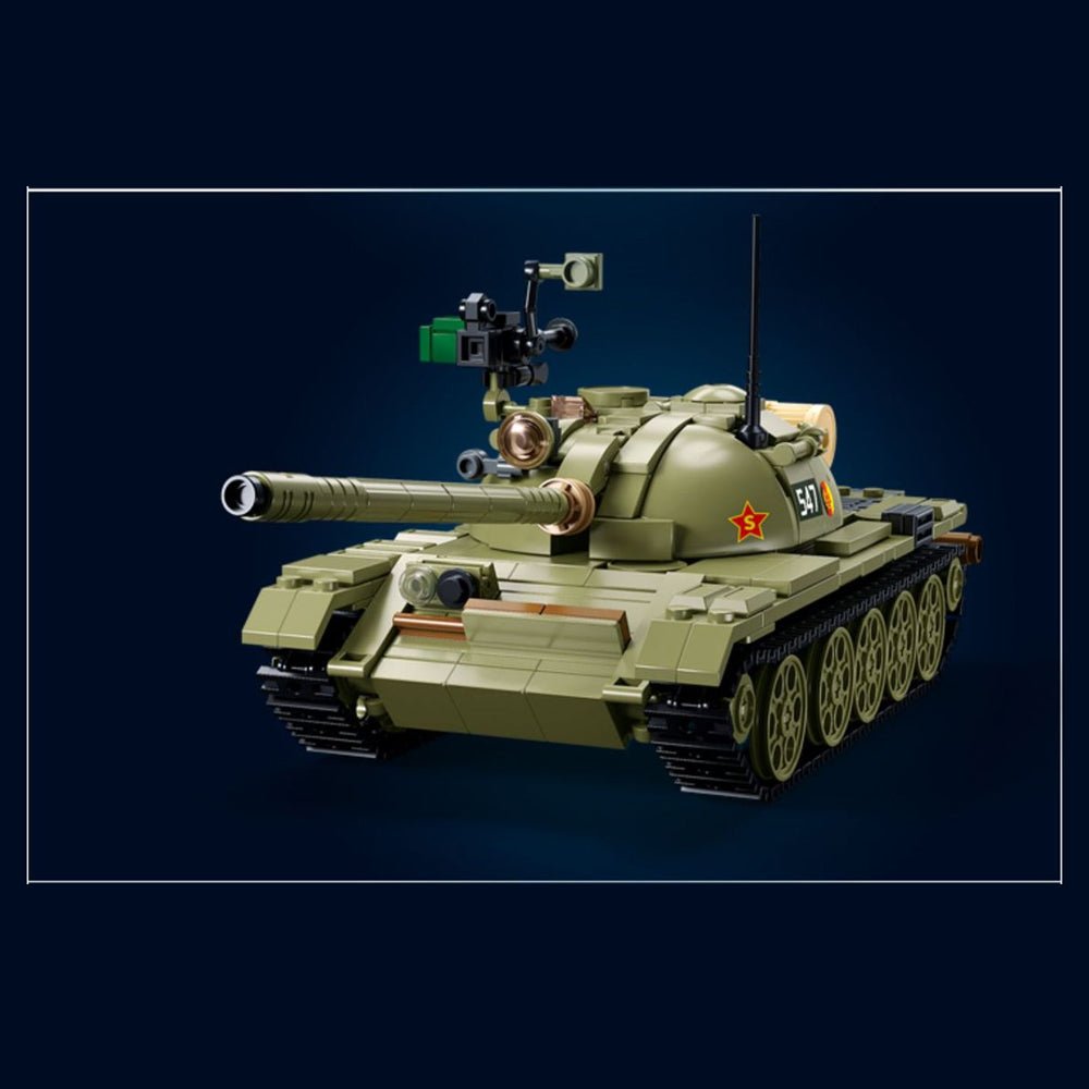 T54S Medium Tank - Building Set | Power Brickz