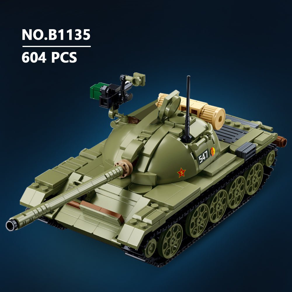 T54S Medium Tank - Building Set | Power Brickz