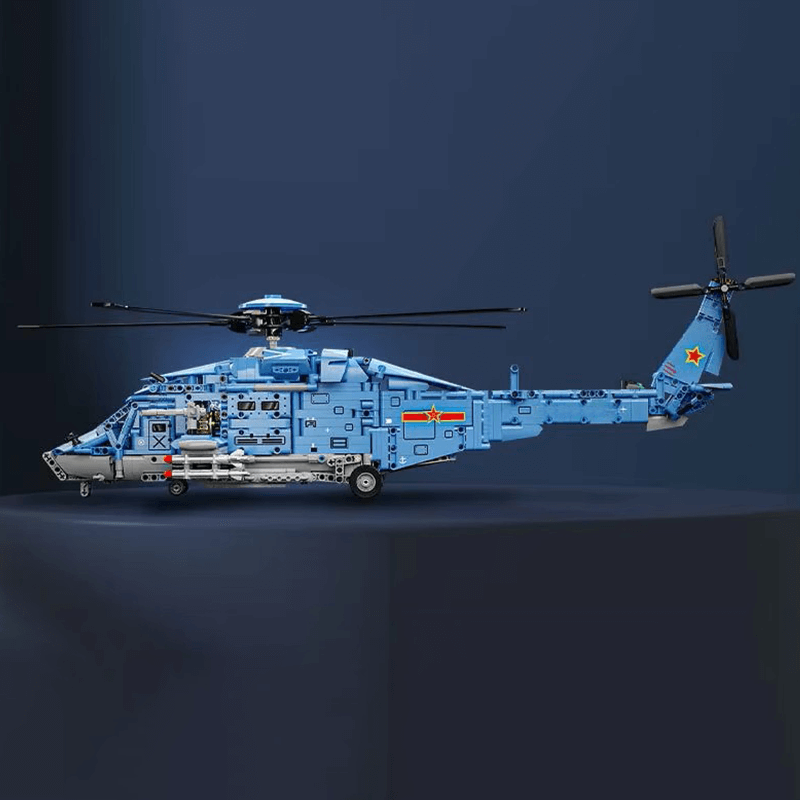 Tactical Gunship Helicopter - Building Set | Power Brickz