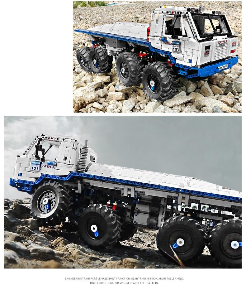 RC Heavy 8x8 Utility Truck - Building Blocks Set | Power Brickz