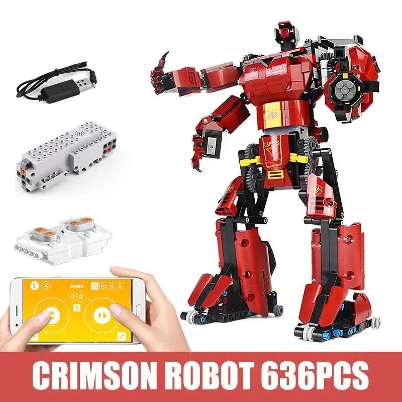 Tech RC Motorized Crimson Beast Robot Bricks Toy 15 | 038 | 636pcs - Power Brickz