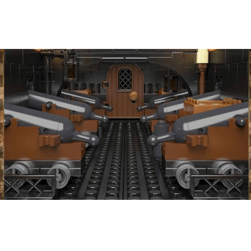 Black Pirate Ship - Building Set | Power Brickz