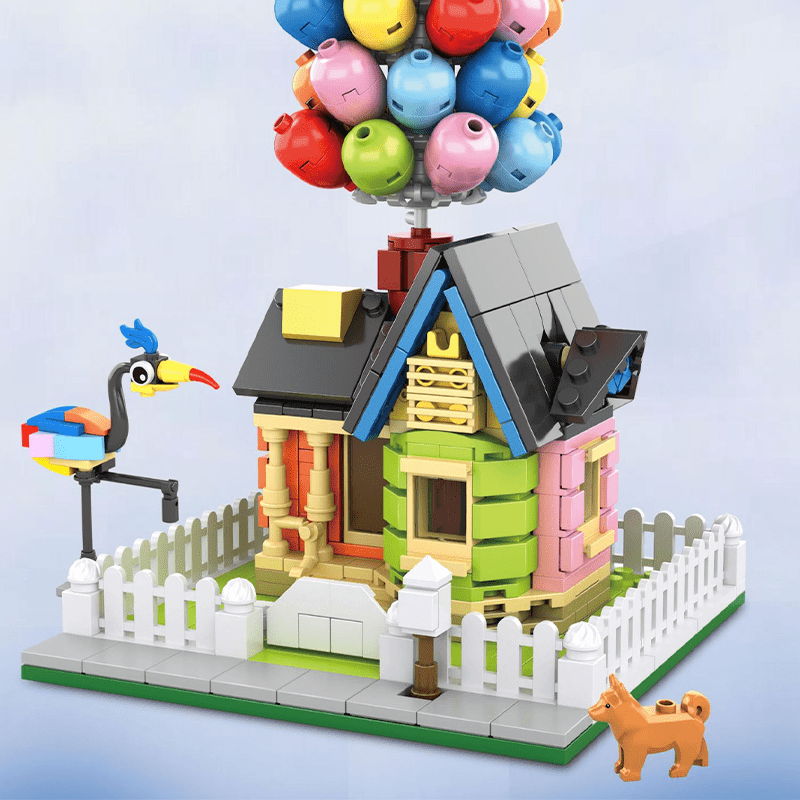 The "Balloon House" - Building Set | Power Brickz