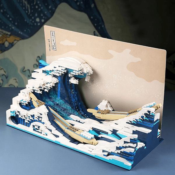 The Great Wave off Kanagawa - Building Set | Power Brickz