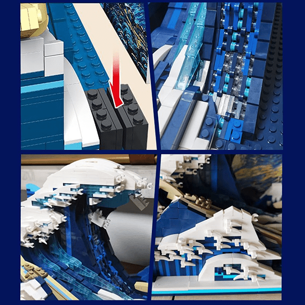 The Great Wave off Kanagawa - Building Set | Power Brickz