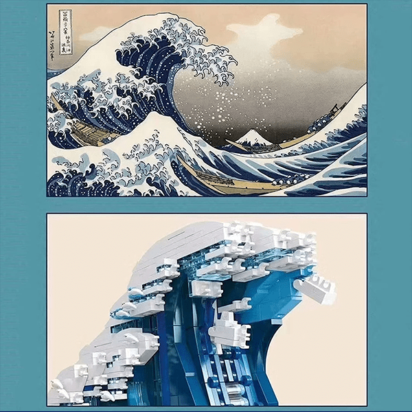 The Great Wave off Kanagawa - Building Set | Power Brickz