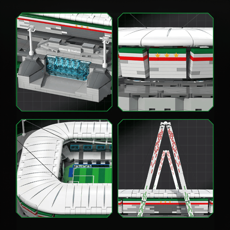 The Official Juventus Allianz Stadium - Building Set | Power Brickz