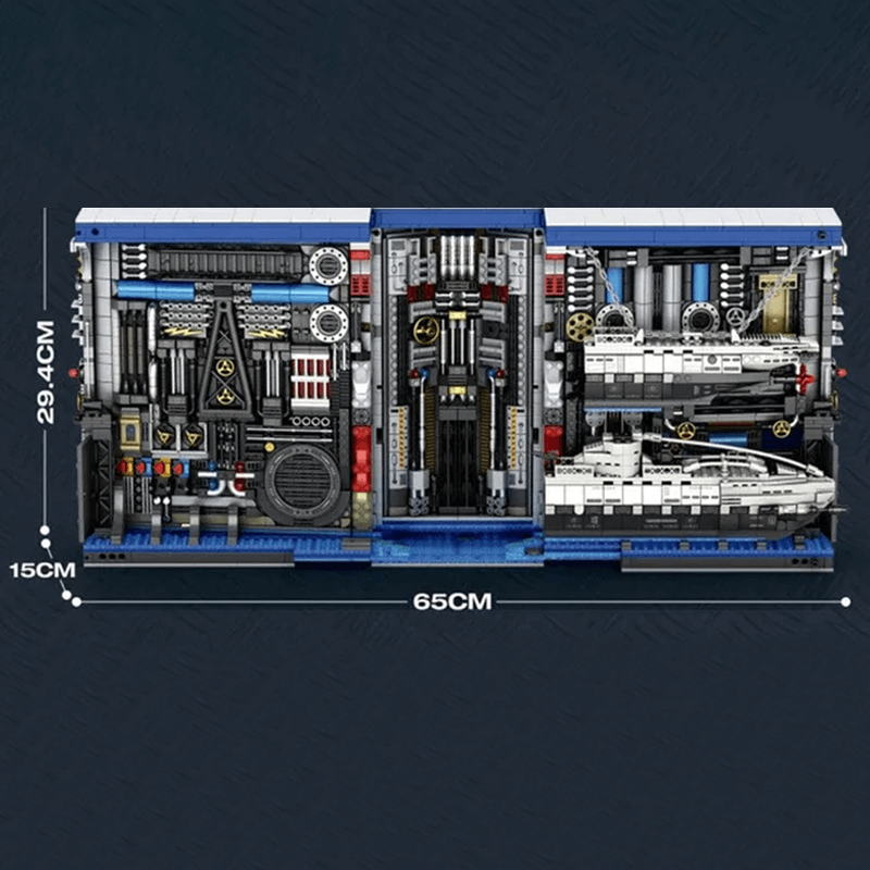 The Submarine Factory - Building Set | Power Brickz