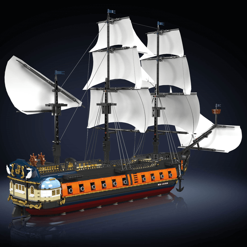 Classic Sailing Ship Explorer - Building Set | Power Brickz