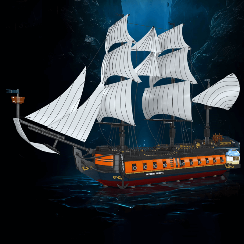 Classic Sailing Ship Explorer - Building Set | Power Brickz