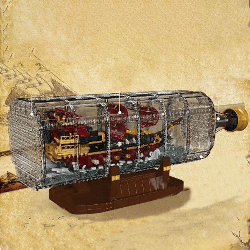 The Ultimate Ship In A Bottle - Building Set | Power Brickz