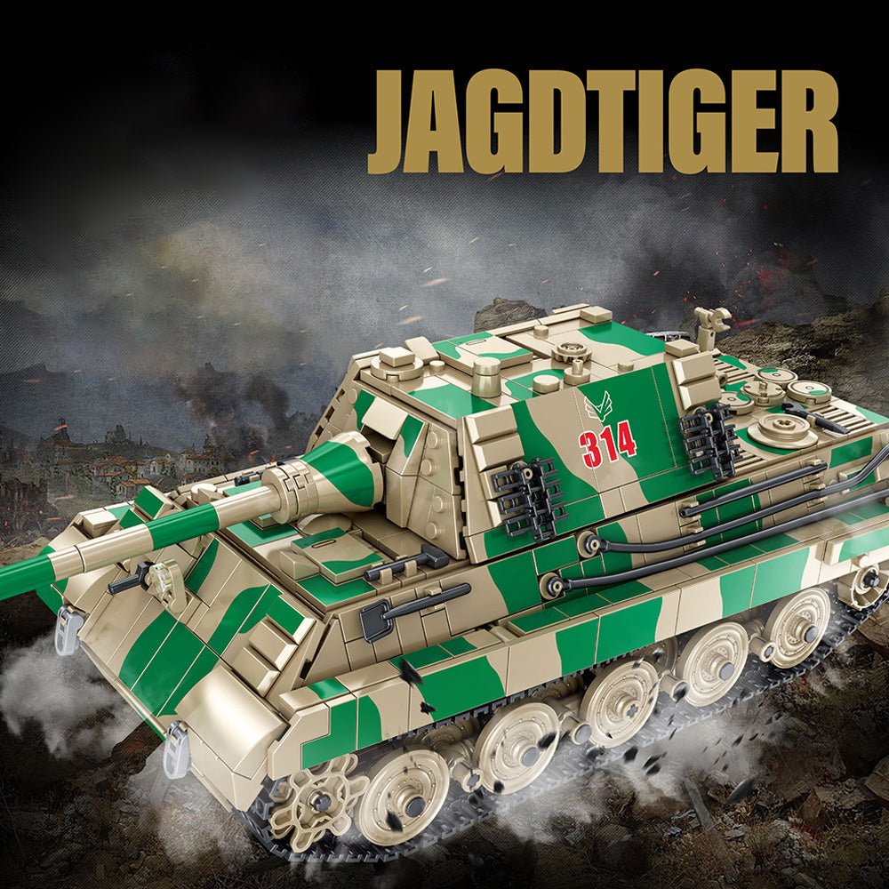 Tiger Heavy Armored Tank - Building Set | Power Brickz