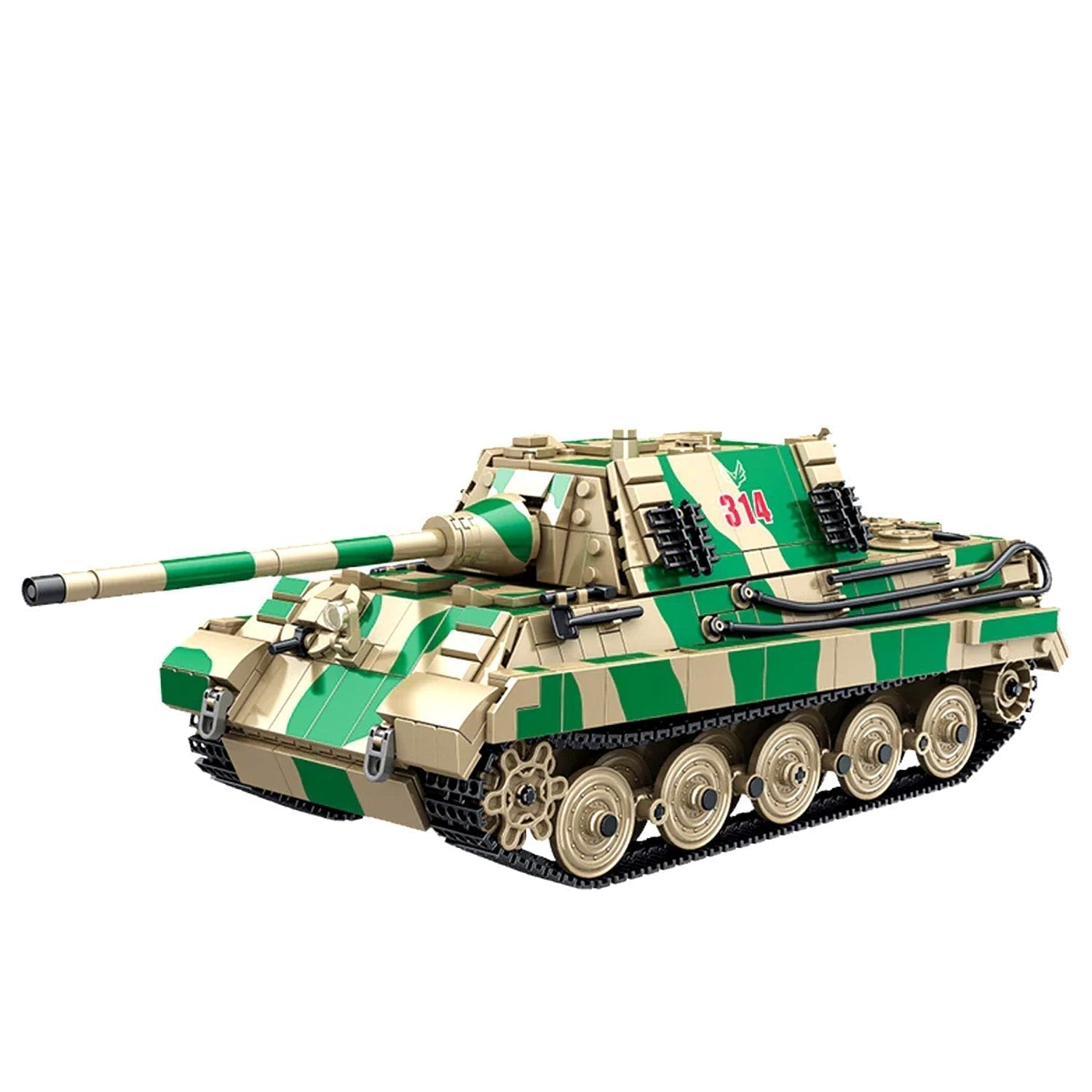 Tiger Heavy Armored Tank - Building Set | Power Brickz
