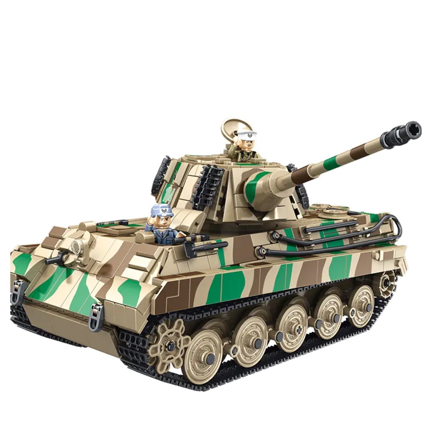 Tiger King Heavy Armored Tank - Building Set | Power Brickz