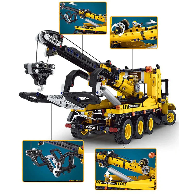 Heavy-Duty Tow Truck - Building Blocks Set | Power Brickz