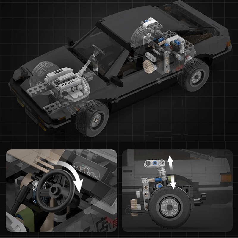 Toyota ATrueno JDM Drift - Building Blocks Set | Power Brickz