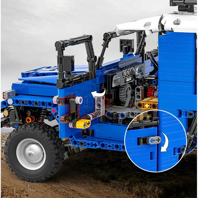 Classic Land Cruiser FJOff-Road 4x4 - Building Blocks Set | Power Brickz