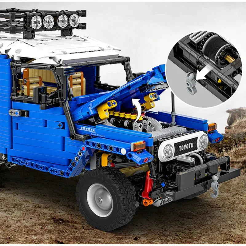 Classic Land Cruiser FJOff-Road 4x4 - Building Blocks Set | Power Brickz