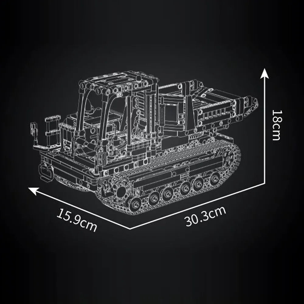 Tracked Dumper Hauler | 1105pcs - Power Brickz