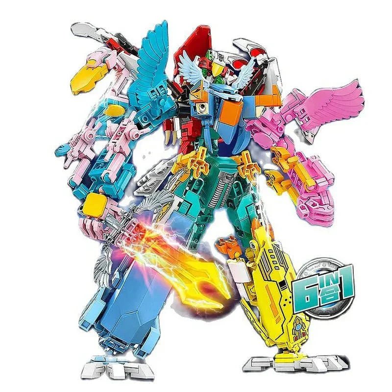 Transformation Flying Birds Robot Sky Knight | 693pcs - Power Brickz