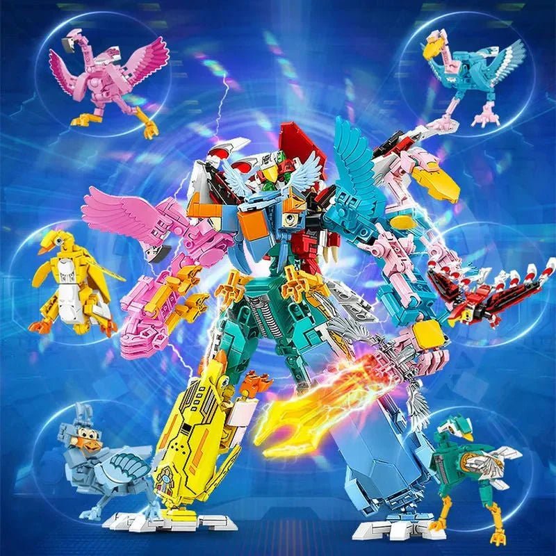 Transformation Flying Birds Robot Sky Knight | 693pcs - Power Brickz