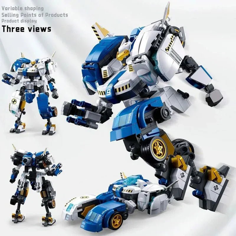 Transformer Safety Pioneer Mecha Warrior Bricks Toy | 524pcs - Power Brickz