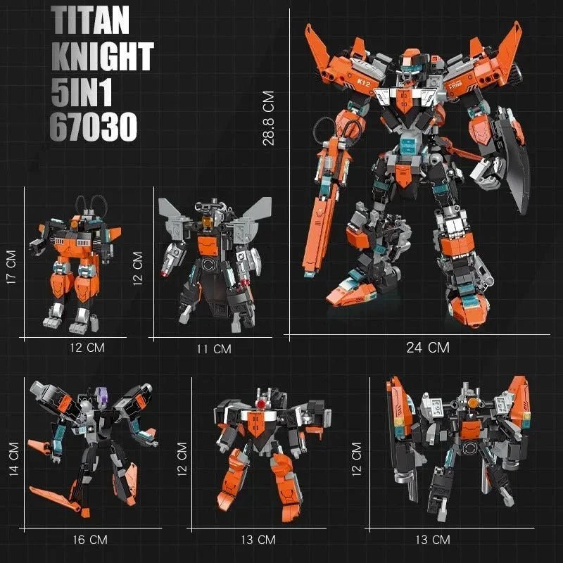 Transformer Titan Knight Mecha Robot Warrior | 996pcs - Power Brickz
