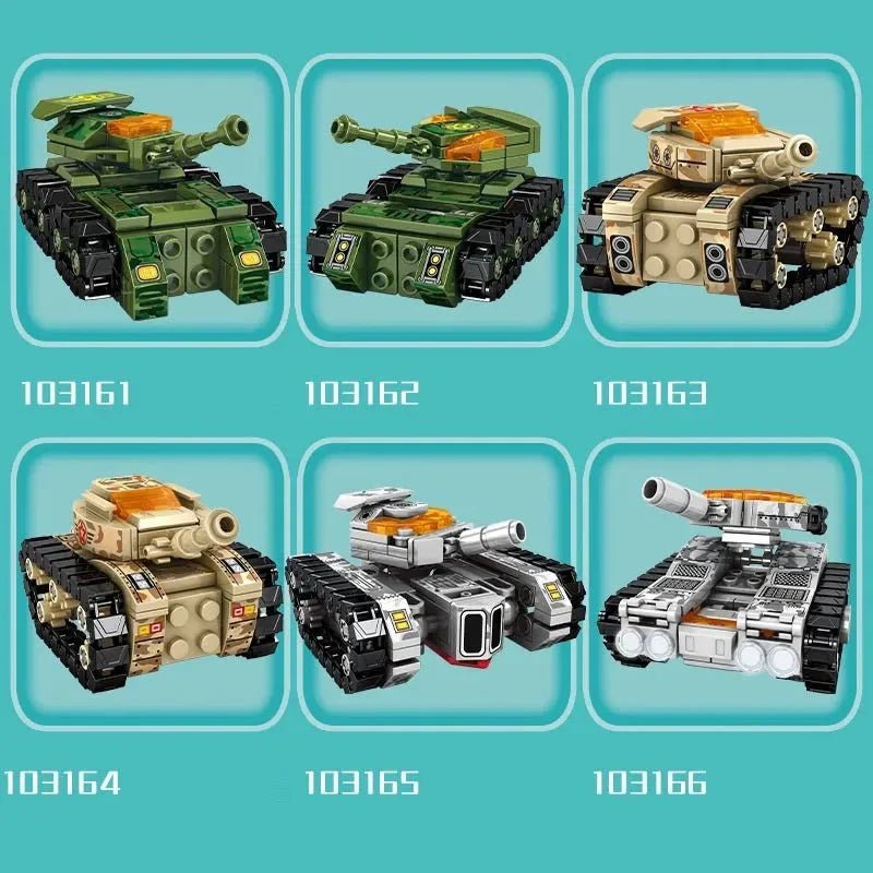 Transformers Mechanical Robot Tank Fighter Bricks Toy | 894pcs - Power Brickz