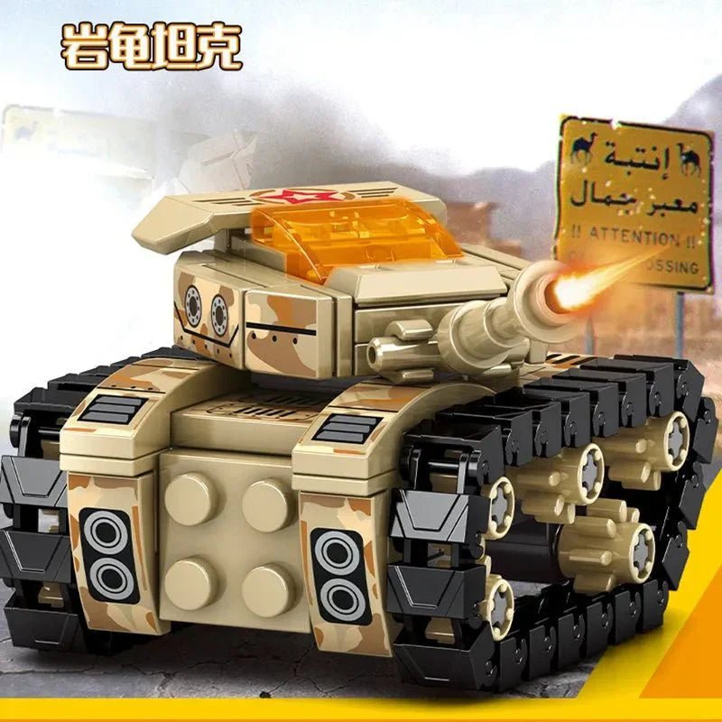 Transformers Mechanical Robot Tank Fighter Bricks Toy | 894pcs - Power Brickz